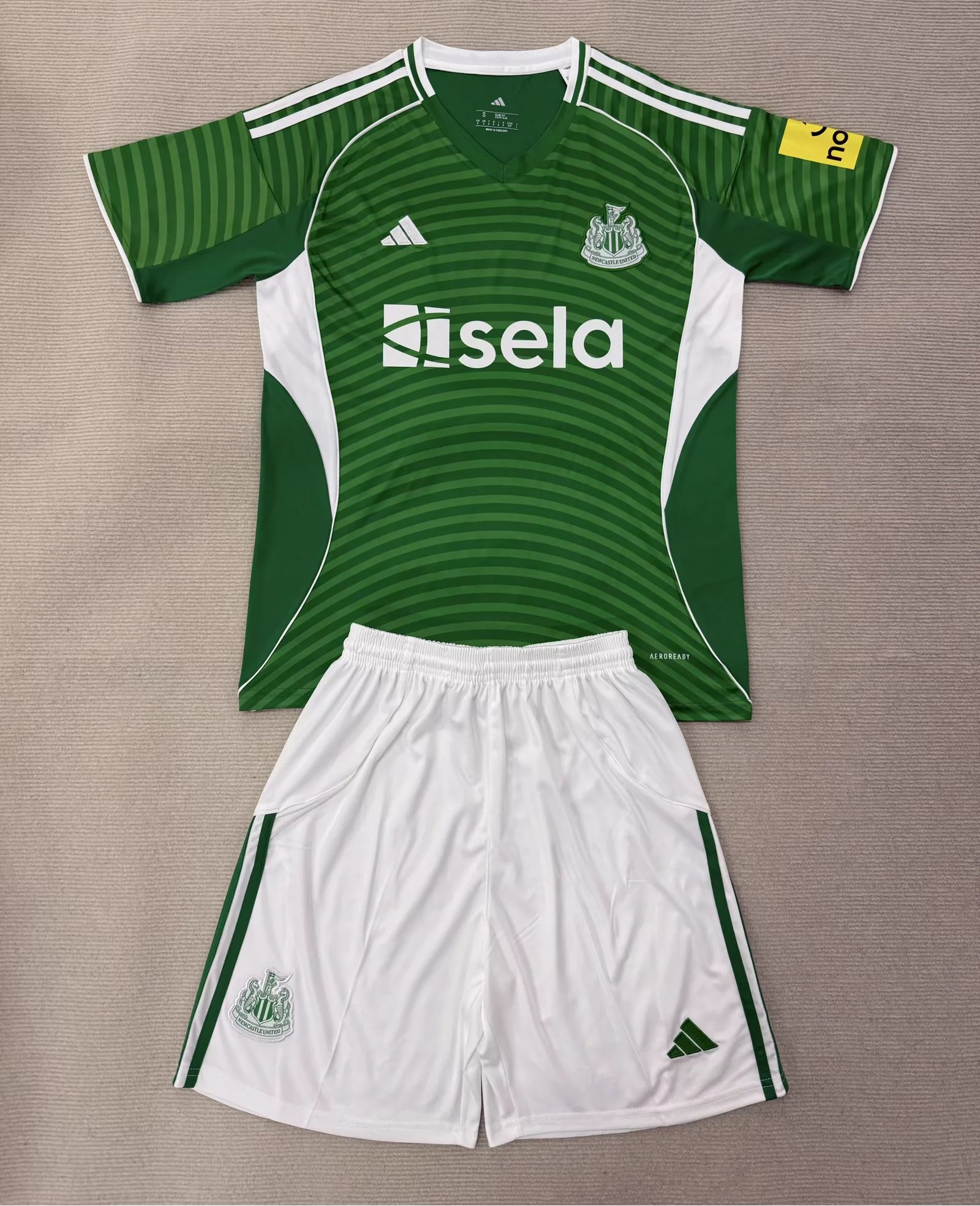 Kids-Newcastle 25/26 Away Green Soccer Jersey